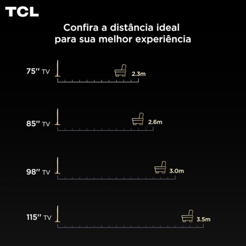 TCL 4K QD-Mini LED TV 50“ C6KS GOOGLE TV DOLBY VISION E DOLBY ATMOS - Imagem 4