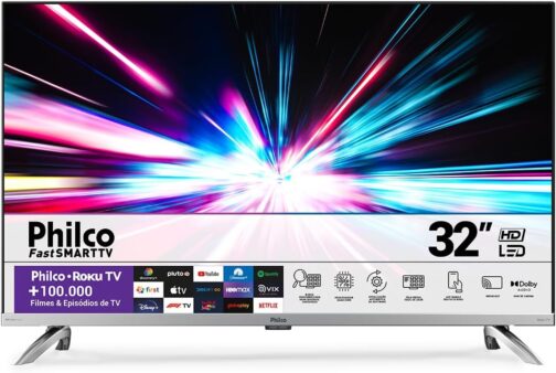 Fast Smart TV Philco 32” PTV32G7PR2CSBLH Dolby Audio Led Bivolt - Imagem 7