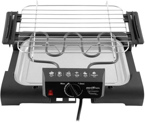 Churrasqueira, Gourmet Bcg1 N, 1200w, Preto, 110v, Britânia - Imagem 3