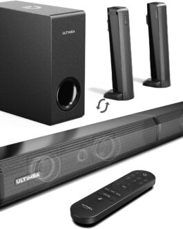 ULTIMEA Apollo S60 Barra de Som 4.1 Dolby Atmos para Smart TV, Bluetooth 5.3, 280W, 3 EQ Modes, Subwoofer, HDMI eARC, Preto/Bahama P