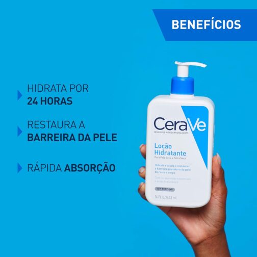 CeraVe, Loção Hidratante Corporal, com textura Fluida e Ácido Hialurônico - Imagem 5