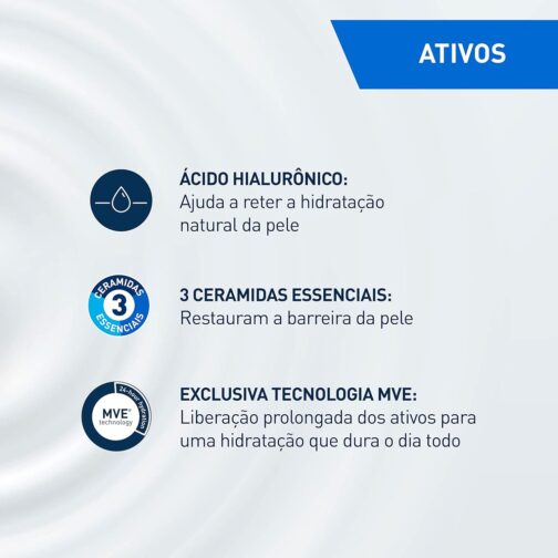 CeraVe, Loção Hidratante Corporal, com textura Fluida e Ácido Hialurônico - Imagem 6