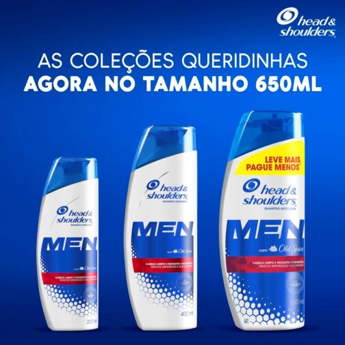 Head & shoulders Shampoo H&S Men Old Spice 650 Ml - Imagem 9