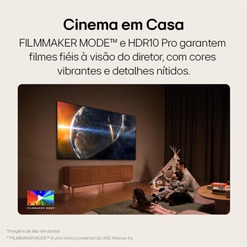 Smart TV 4K 65" LG UHD 65UT9050 Processador α5 Ger7 AI Design Super Slim Alexa/Chromecast integrado webOS 24 Controle Smart Magic - Imagem 5