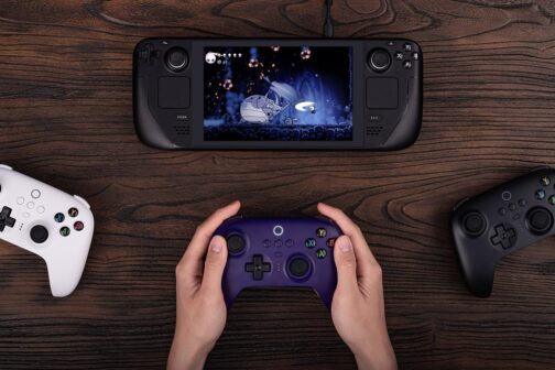 8Bitdo Ultimate 2.4G Wireless Controller, Hall Effect Joystick Update, Gaming Controller with Charging Dock for PC, Android, Steam Deck & Apple, Purple - Imagem 9
