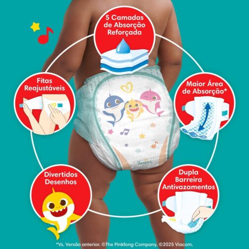 Fralda descartável Pampers Supersequinha, Tamanho G 80 Unidades - Imagem 2