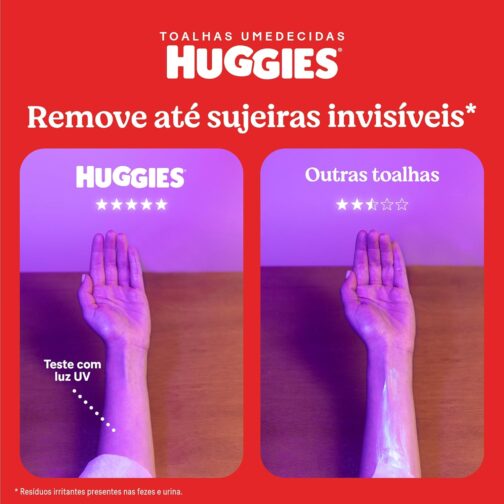 Lenços Huggies Higiene Superior Limpam 2x Mais com 288 unidades - Imagem 4