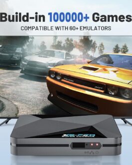 Super Console X2 Pro Retro Game Console Pre-Built-in 100000+Games, Retro Game Console with 65+ emulators,EmuELEC 4.5/Android 9.0，4K UHD Display