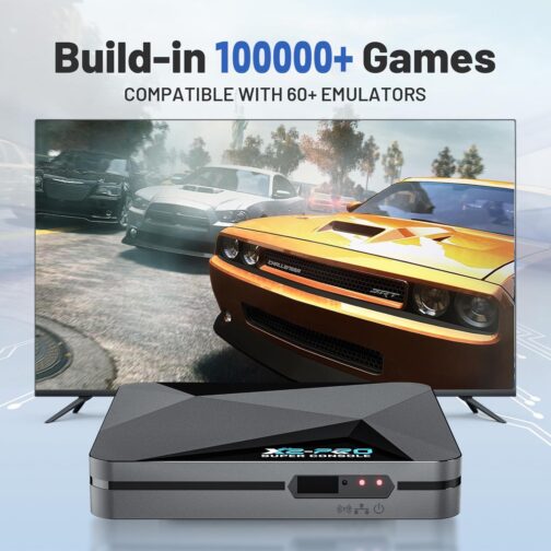 Super Console X2 Pro Retro Game Console Pre-Built-in 100000+Games, Retro Game Console with 65+ emulators,EmuELEC 4.5/Android 9.0，4K UHD Display - Imagem 2
