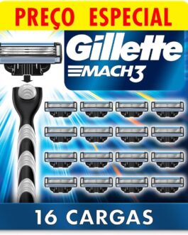 Gillette Mach3 – Refil Para Barbear, 16 Unidades