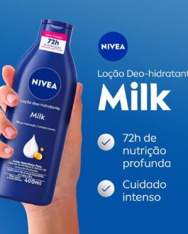 NIVEA Kit Loção Hidratante Milk Pele Seca a Extrasseca 400ml (2 unidades)