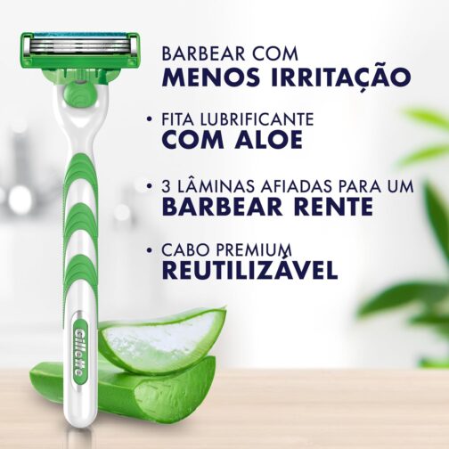 Carga para Aparelho de Barbear Gillette Mach3 Sensitive 16 unidades - Imagem 3