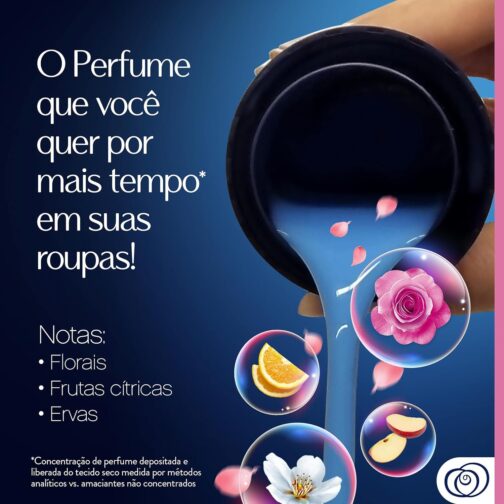 Downy Amaciante Concentrado Brisa Intenso Com Perfume Mais Intenso◊ Que Dura Por Mais Tempo* E Proteção Contra Maus Odores° 3L - Imagem 5