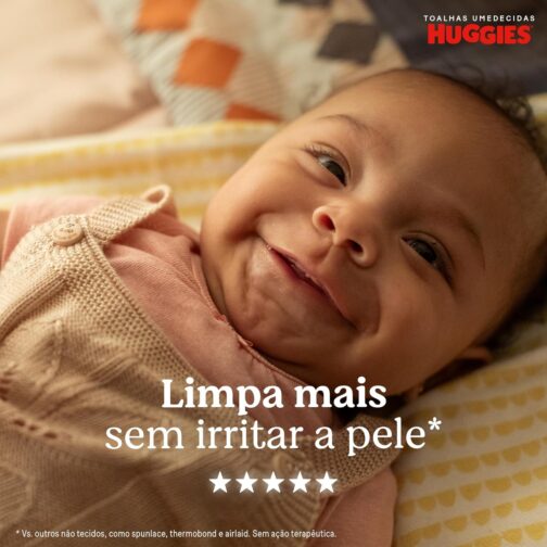 Lenços Huggies Higiene Superior Limpam 2x Mais com 288 unidades - Imagem 5