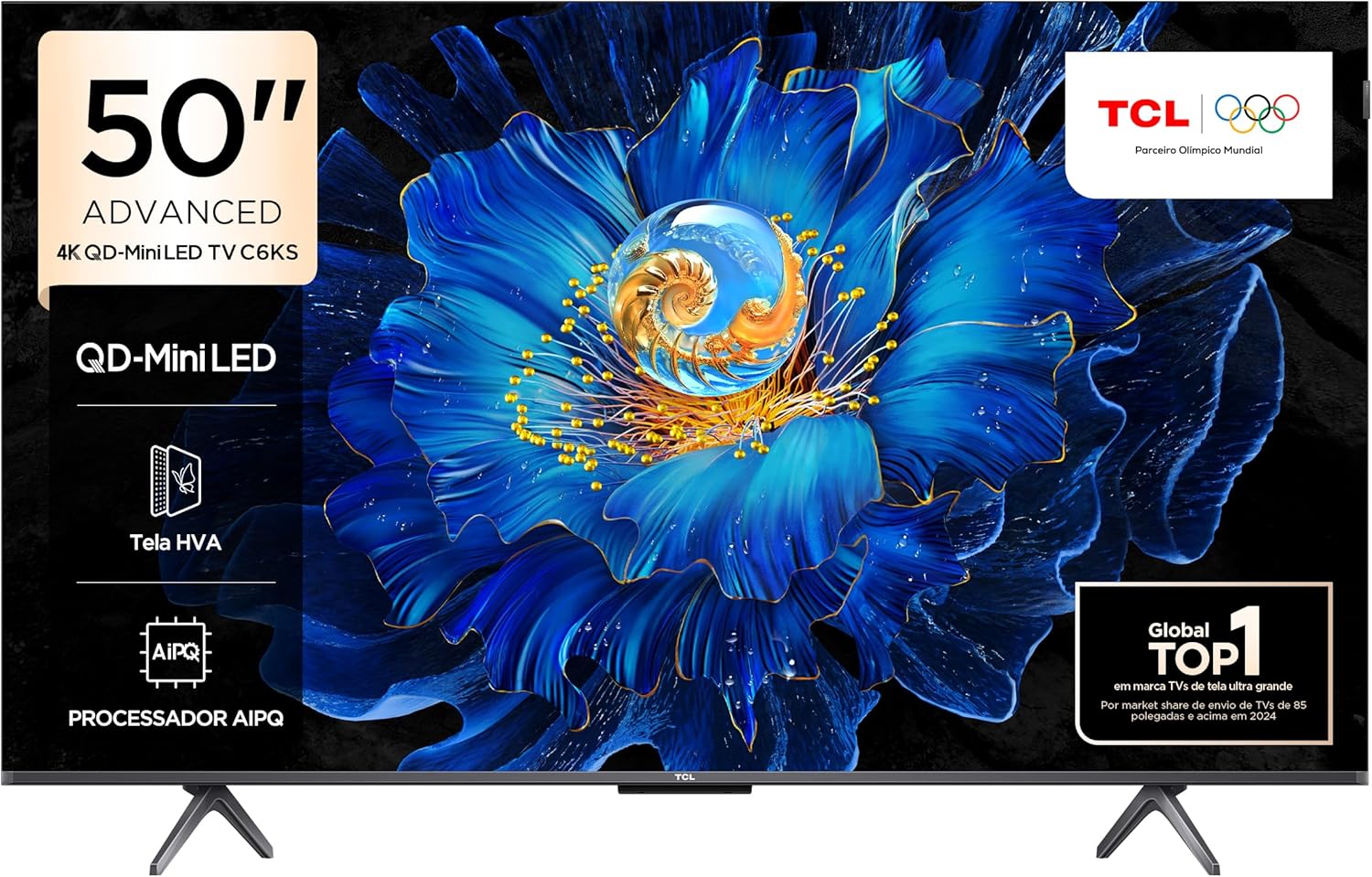 TCL 4K QD-Mini LED TV 50“ C6KS GOOGLE TV DOLBY VISION E DOLBY ATMOS