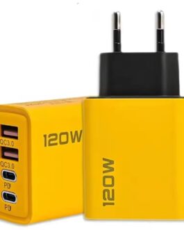 Carregador 120w Yellow USBA e USBC Ultra Rapido