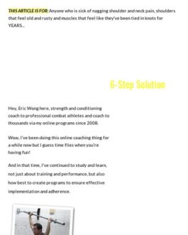 Programs to Help Active People Eliminate Pain and Improve Mobility