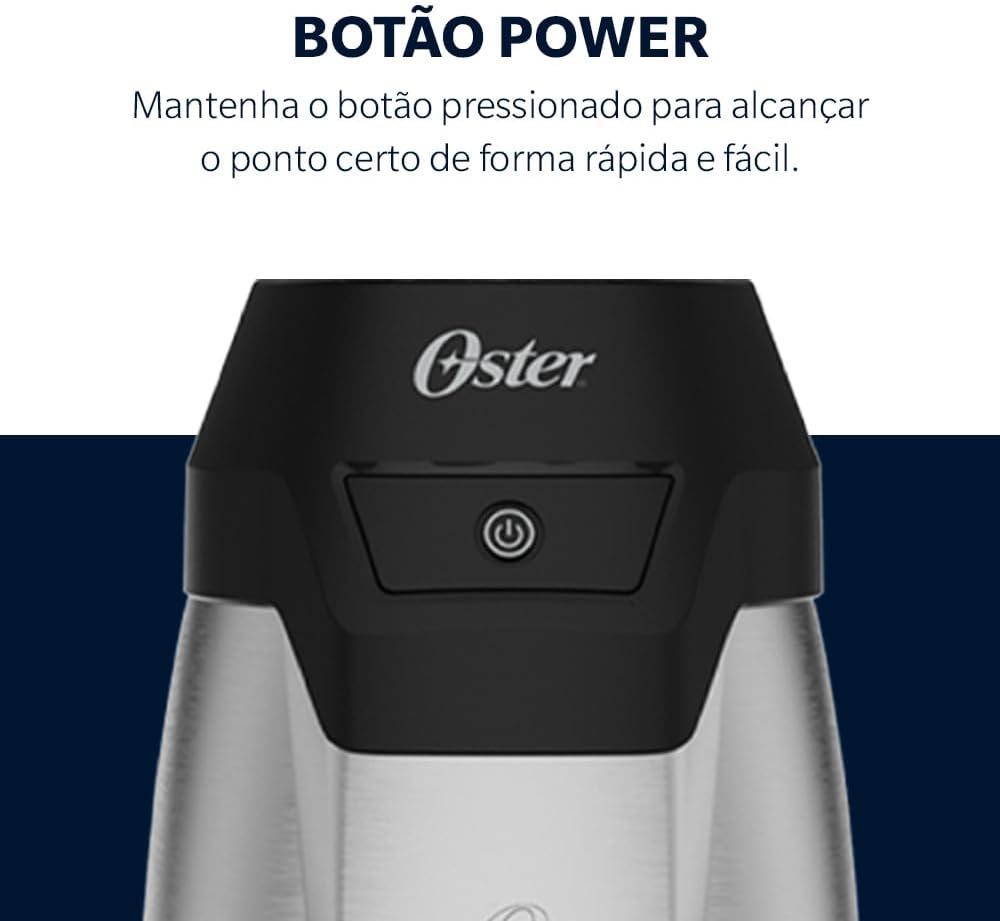 Blender Power Inox Oster com 2 Jarras To Go - 220V - Imagem 5