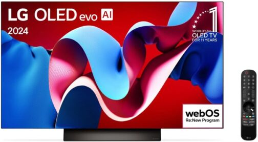 Smart TV 4K 48" LG OLED evo Gaming TV OLED48C4 Processador α9 Ger7 AI Painel 144Hz Design Ultra Slim Dolby Vision Dolby Atmos G-Sync FreeSync - Imagem 2