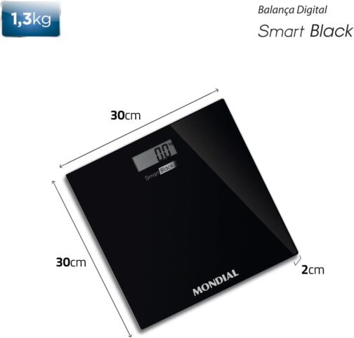Balança Digital Smart, Mondial, Preto, 3V, Bateria - BL-05 - Imagem 5