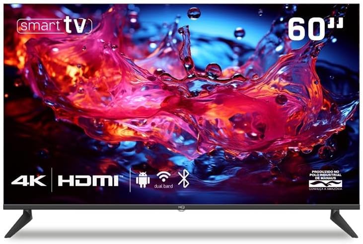 Smart TV HQ 60″ 4K tela sem bordas design Slim HQS60NKHM Smart TV HQ 60″ 4K tela sem bordas design Slim HQS60NKHM