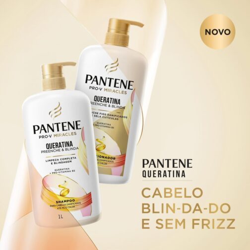 Pantene PRO-V Miracles Shampoo Queratina 1L - Imagem 7