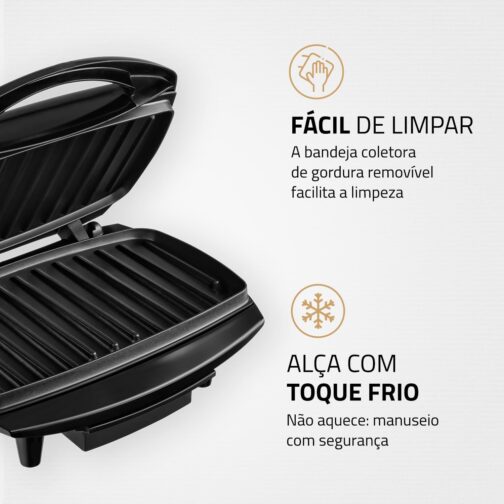 Max Grill, Mondial, Preto/Inox, 1200W, 110V - G-07 - Imagem 4