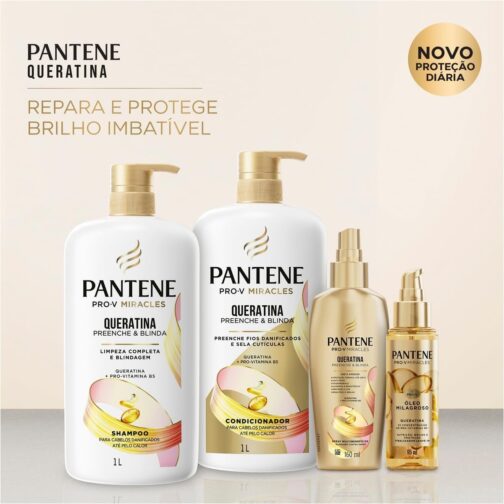 Pantene PRO-V Miracles Shampoo Queratina 1L - Imagem 8