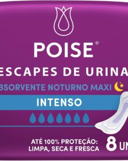 Poise® Absorvente para Escapes de Urina Noturno Maxi 8un
