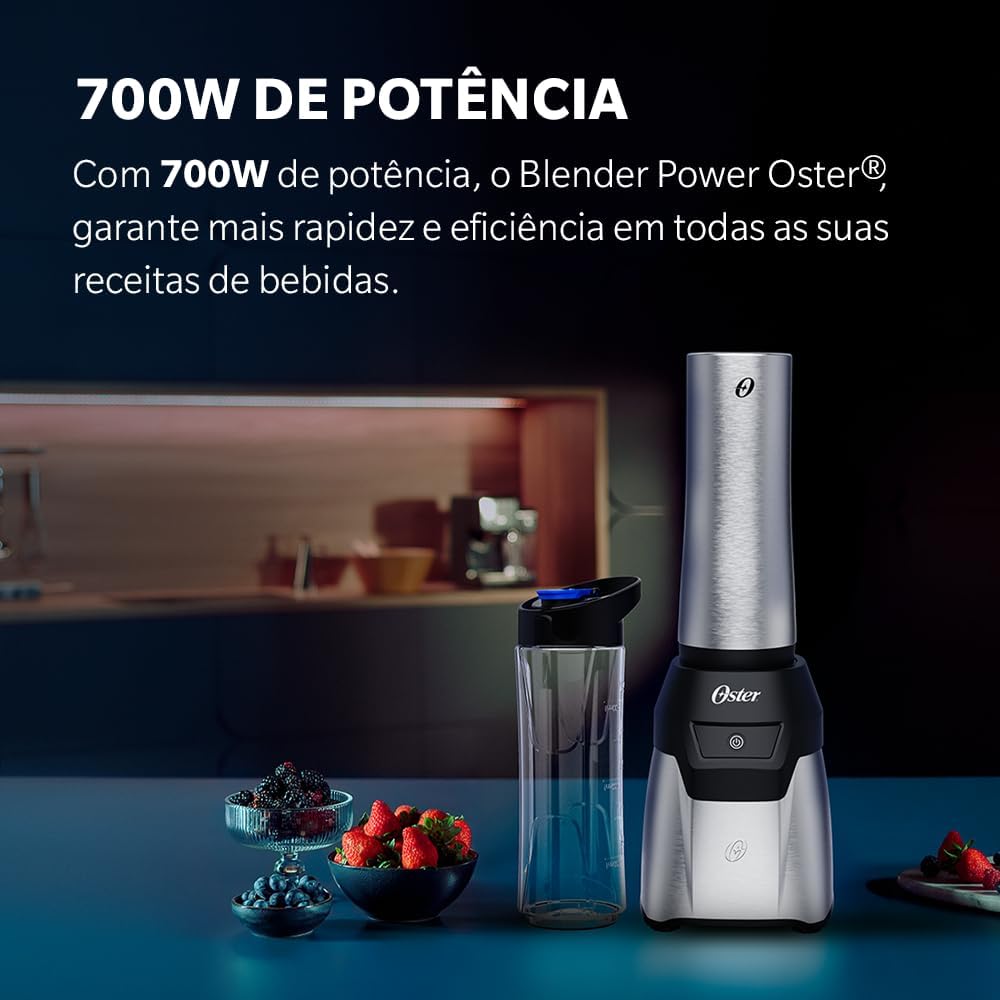 Blender Power Inox Oster com 2 Jarras To Go - 220V - Imagem 8