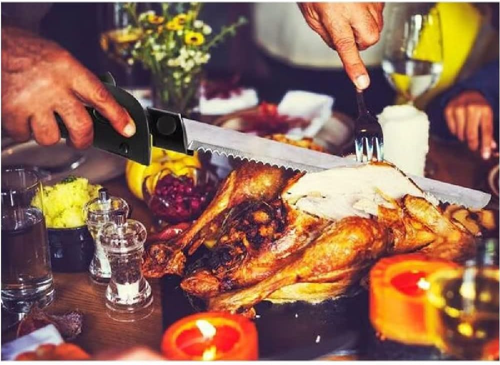 BLACK+DECKER Faca de Cozinha Power Blade, com Lâminas Removíveis em Inox, para Cortar Alimentos, Modelo FEL150, 220V - Imagem 4