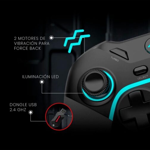 Controle Redragon Harrow Pro Wireless G808 Pro - Imagem 3