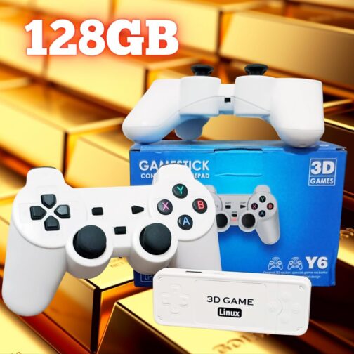 Y6 GAMESTICK CONTROLLER GAMEPAD 3D GAMES X2 WIRELESS 128GB 4K HD - Imagem 4