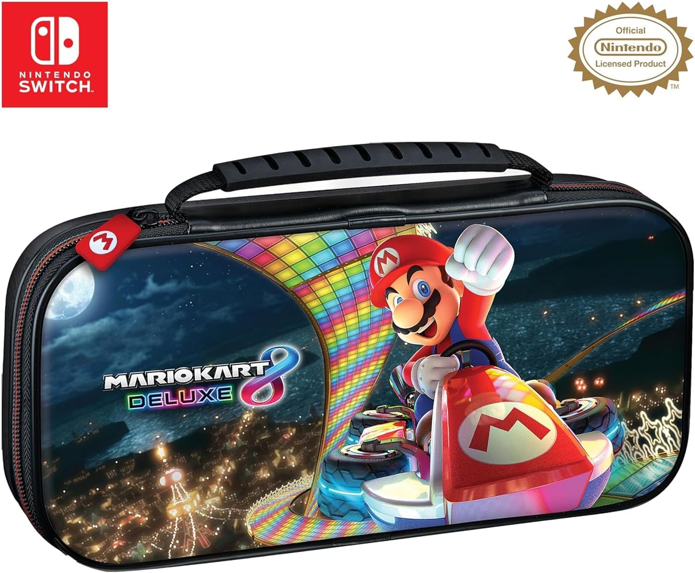 Estojo de transporte Mario Kart para Nintendo Switch Game Traveler, licenciado oficialmente