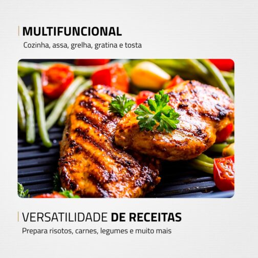 Grill Redondo Cook & Grill 40, Mondial, Preto, 1270W, 220V - G-03 - Imagem 3