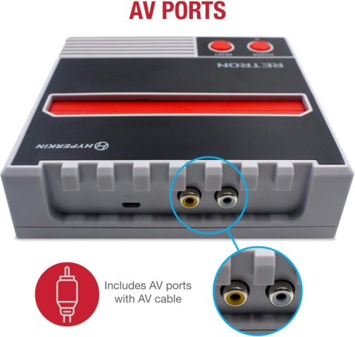Hyperkin RetroN 1 AV Gaming Console for NES (Gray) - NES - Imagem 5