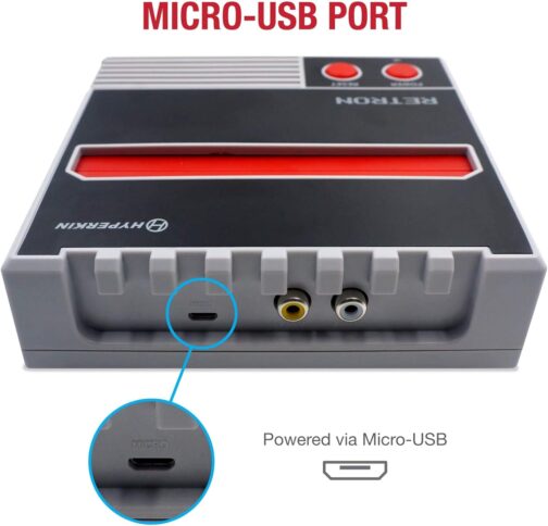 Hyperkin RetroN 1 AV Gaming Console for NES (Gray) - NES - Imagem 6