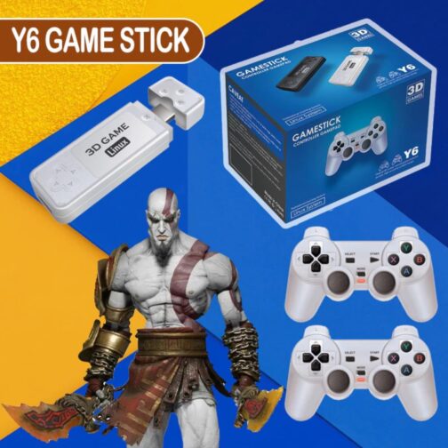 Y6 GAMESTICK CONTROLLER GAMEPAD 3D GAMES X2 WIRELESS 128GB 4K HD - Imagem 5