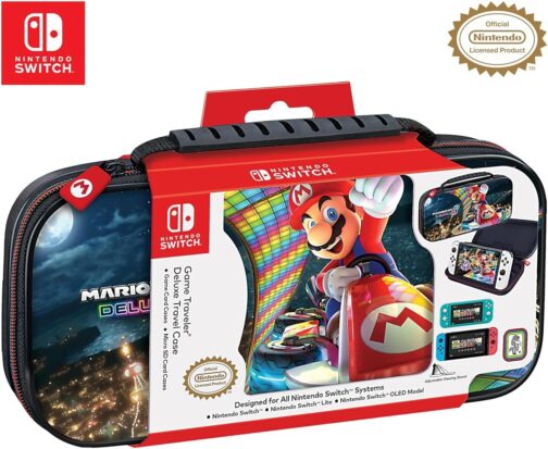Estojo de transporte Mario Kart para Nintendo Switch Game Traveler, licenciado oficialmente - Imagem 2