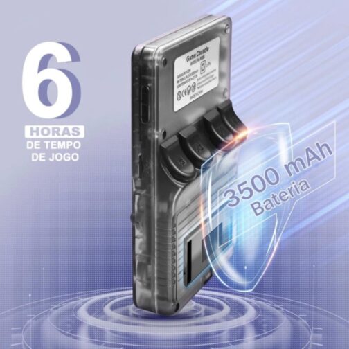 Game Portátil R36s Tela IPS 3.5 64GB 15 Mil Jogos Acompanha Case e Película - Imagem 3