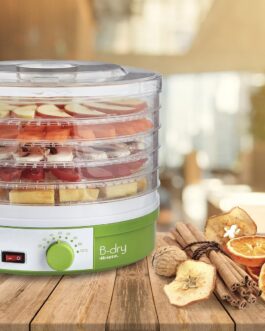 Ariete 616 B-Dry, Desidratador de Alimentos, Temperatura de 35°C e 70°C, 5 Cestos, 245W, Branco/Verde – 220V