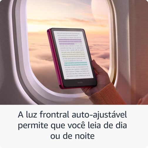 Apresentamos o Kindle Colorsoft Signature Edition (32 GB) - Com tela colorida, luz frontal autoadaptável, carregamento sem fio e bateria que dura semanas - Cor Preta Metálica - Imagem 5