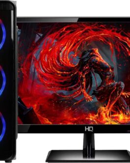 Skill Gaming PC Gamer Completo AMD 6-Core CPU 3.8Ghz 8GB (Placa de vídeo Radeon R5 2GB) SSD 120GB Monitor HDMI LED 19.5, Preto, Média, 40471