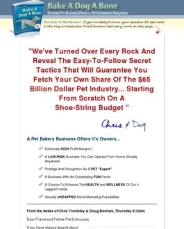 Bake-A-Dog-A-Bone | Step-By-Step Start-up Resources Guide!