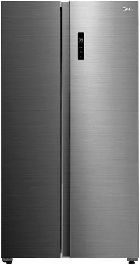 Geladeira Side by Side 511L Inverter Cor Inox Conectada Midea MD-RS710FGD461-127v
