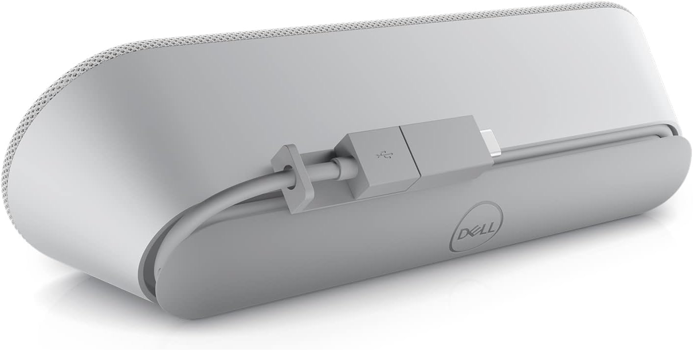 Dell SP3022 Alto-falante USB para computador, laptop, monitor, conferência de negócios - mini alto-falante soundbar, cancelamento de eco de ruído AI, áudio full duplex, 2 x 1,8 W, certificado MS-Teams - Imagem 11