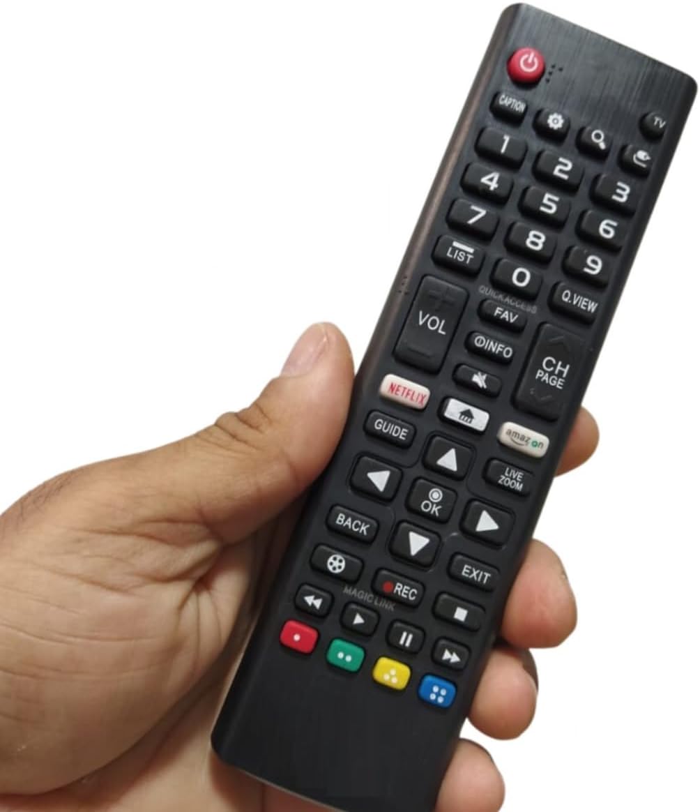 Controle Remoto Compatível com LG Smart TV TODOS os Modelos LCD, LED, Plasma Com Teclas Netflix, Prime – Asabra Controle Remoto Compatível com LG Smart TV TODOS os Modelos LCD, LED, Plasma Com Teclas Netflix, Prime – Asabra