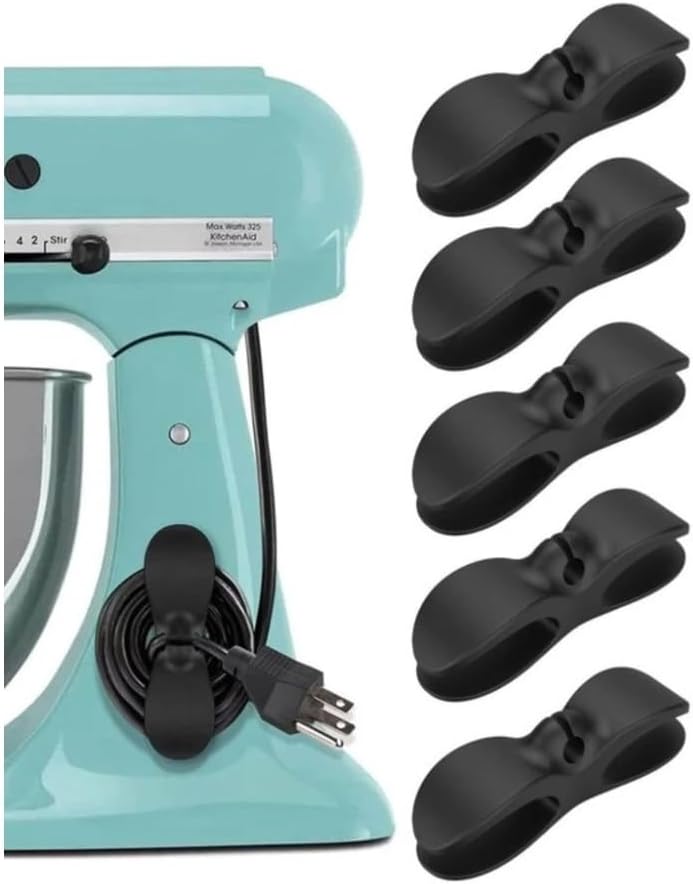 Conjunto de 5 Organizadores de Fios para Eletrodomésticos Conjunto de 5 Organizadores de Fios para Eletrodomésticos