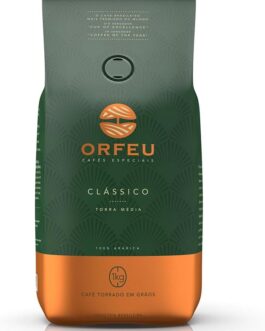 Orfeu Café Clássico em Grãos, 100% Arabica, Torra Média, 1kg
