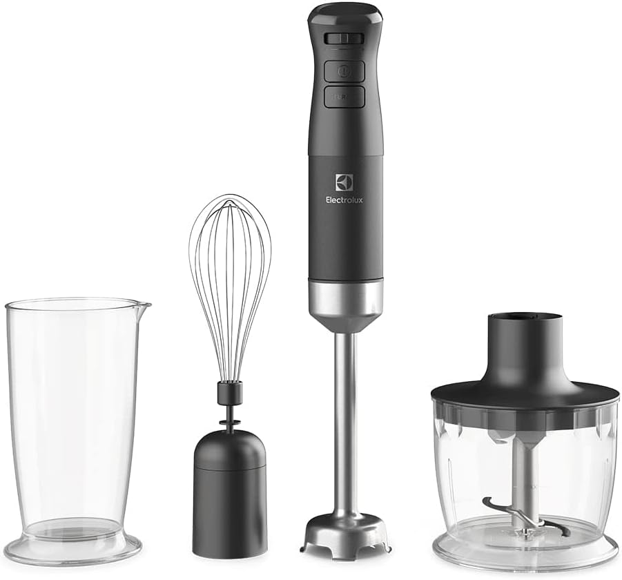 Mixer Misturador Multiuso Electrolux haste inox 3 em 1 700W 2 velocidades variaveis 3 acessórios mini processador resistente temperatura capacidade 500ml livre BPA IBP70 220v Mixer Misturador Multiuso Electrolux haste inox 3 em 1 700W 2 velocidades variaveis 3 acessórios mini processador resistente temperatura capacidade 500ml livre BPA IBP70 220v